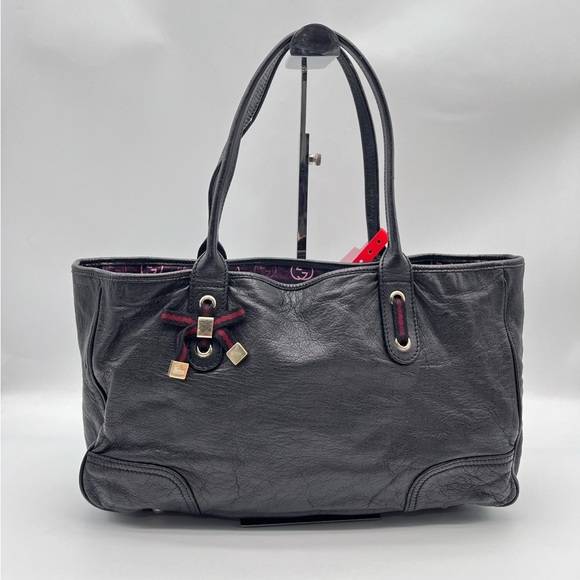 Gucci Black Leather Tote Bag - Picture 1 of 7